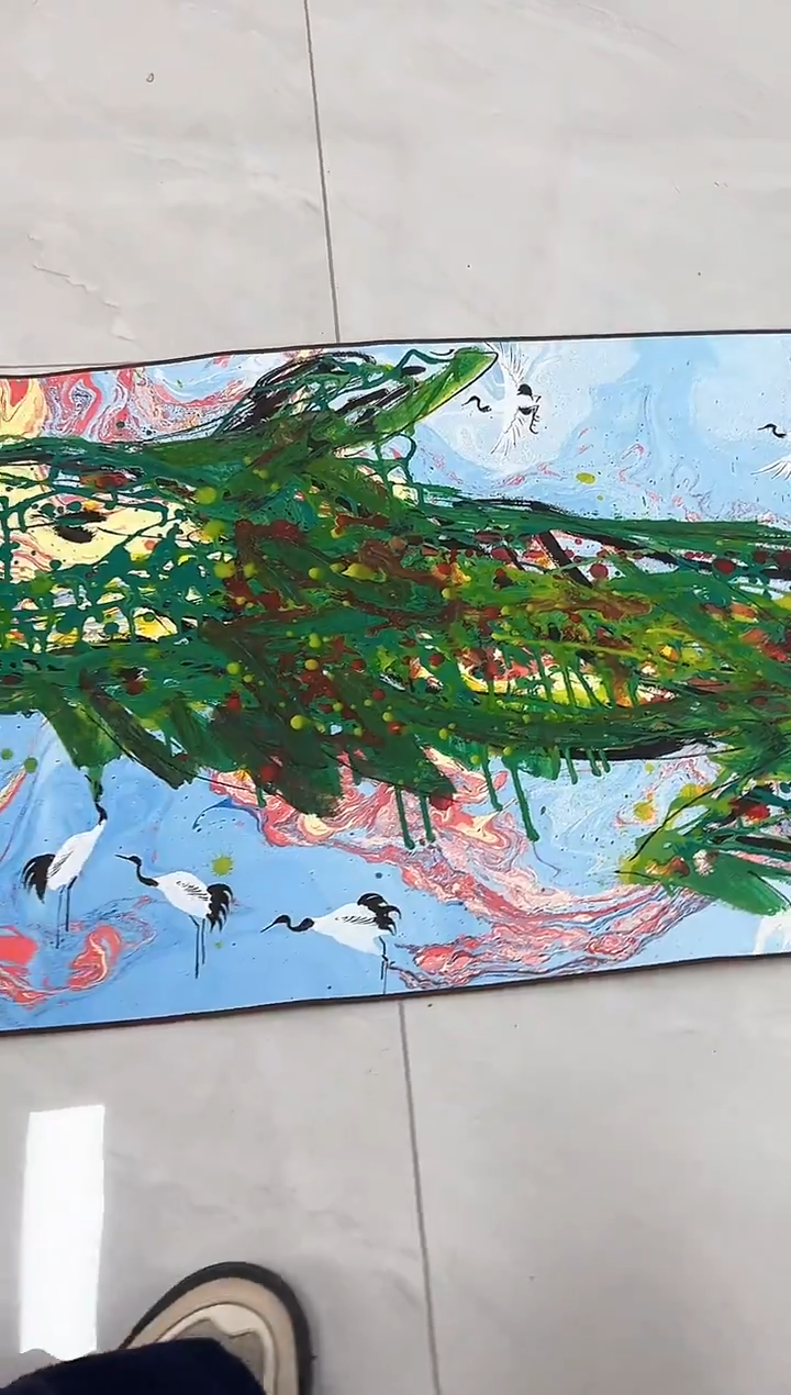 国画赵燮老师山水卷轴作品