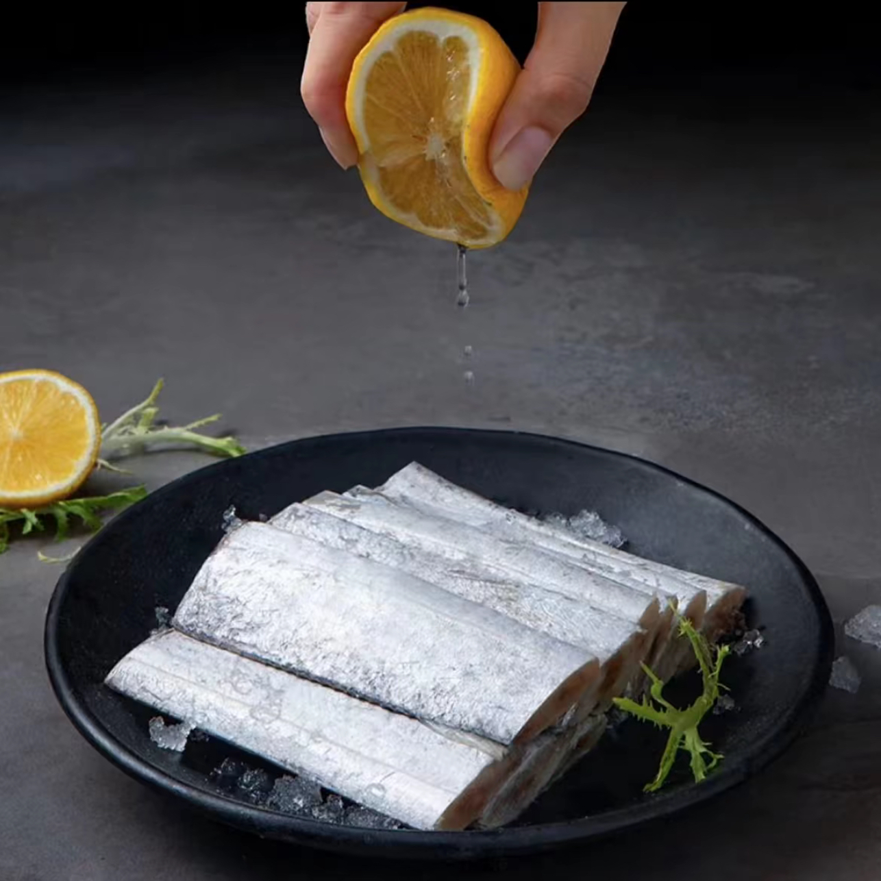 新鲜野生海捕小眼油带鱼带鱼段顺丰冷链发货400g*5袋hwh