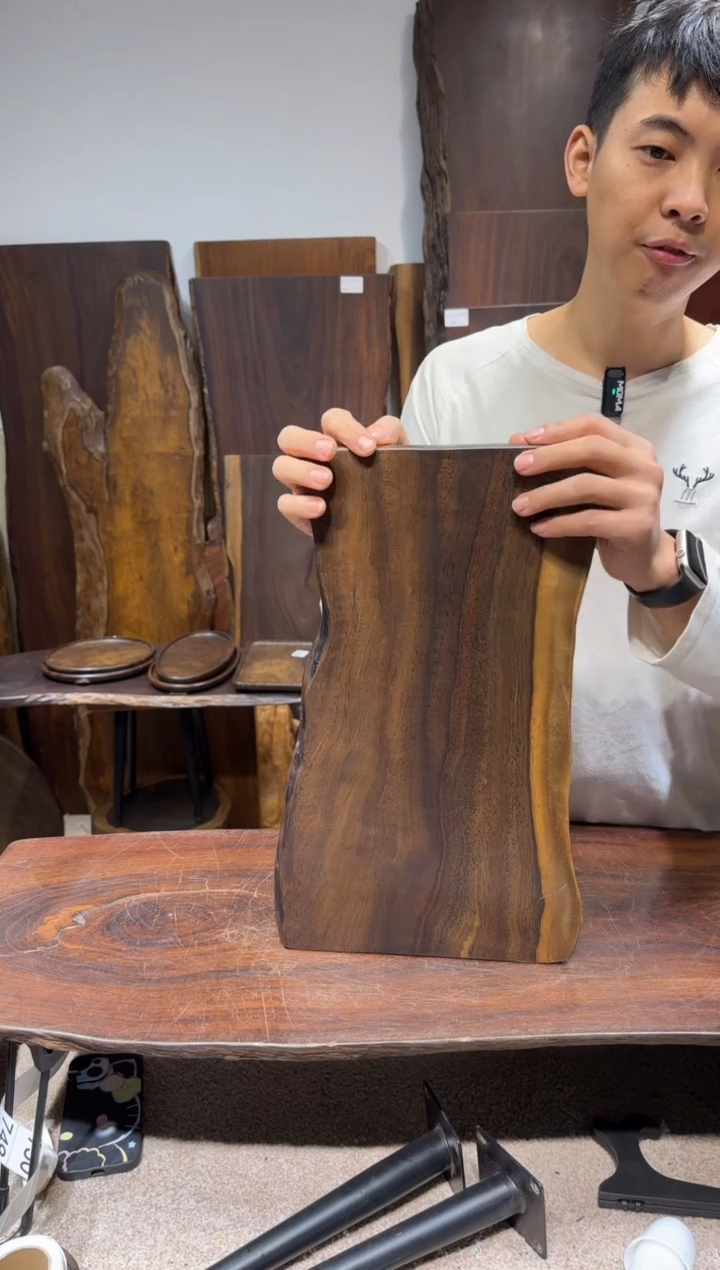 风车木（黑檀木）尺寸44*23*2.3编号649