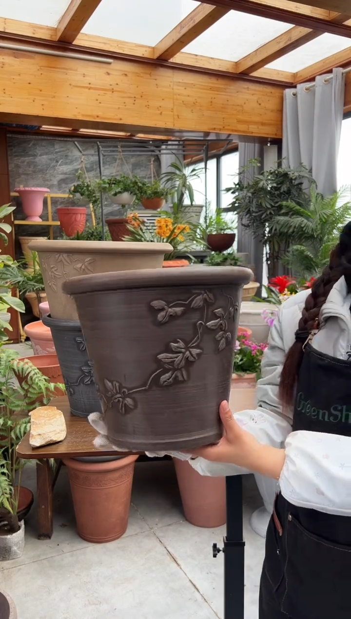 30*25.5/09A30/巧克力色/浮雕叶子外贸尾单