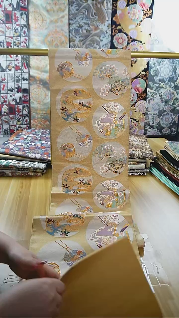 【闪购商品】织绣织锦106六通松针扇子