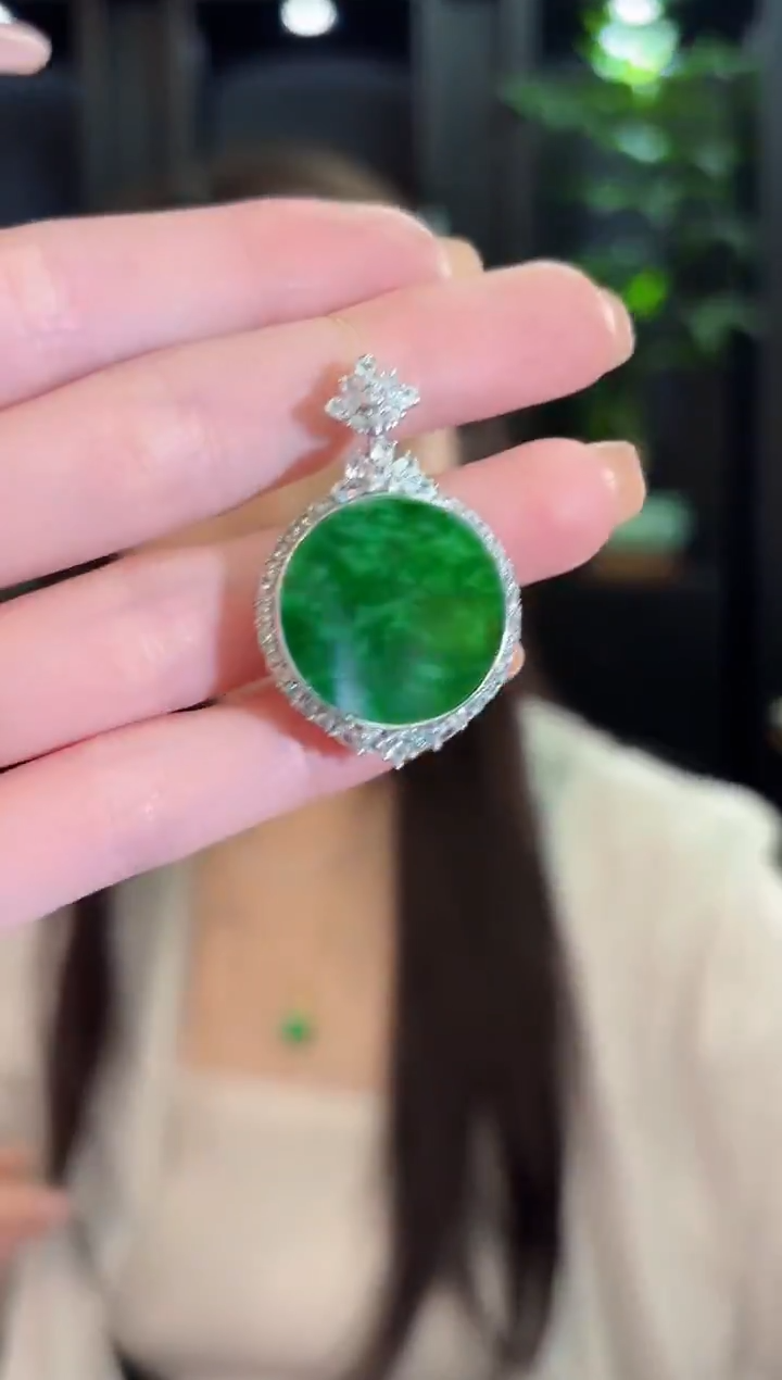 颈饰未镶嵌翡翠 缅甸A货/支持复检/一件