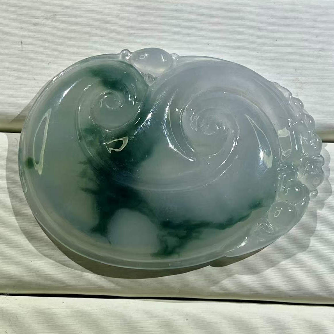 天然缅甸翡翠如意