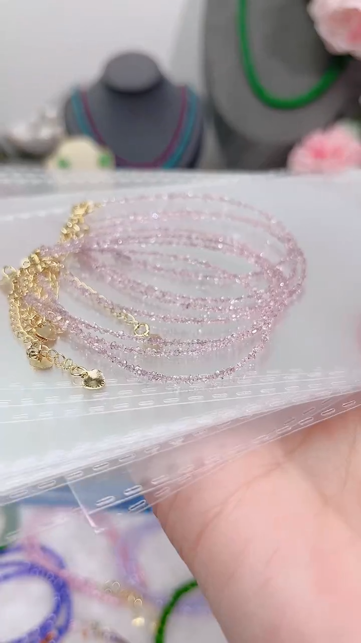 银S925镶嵌手链钻石粉99