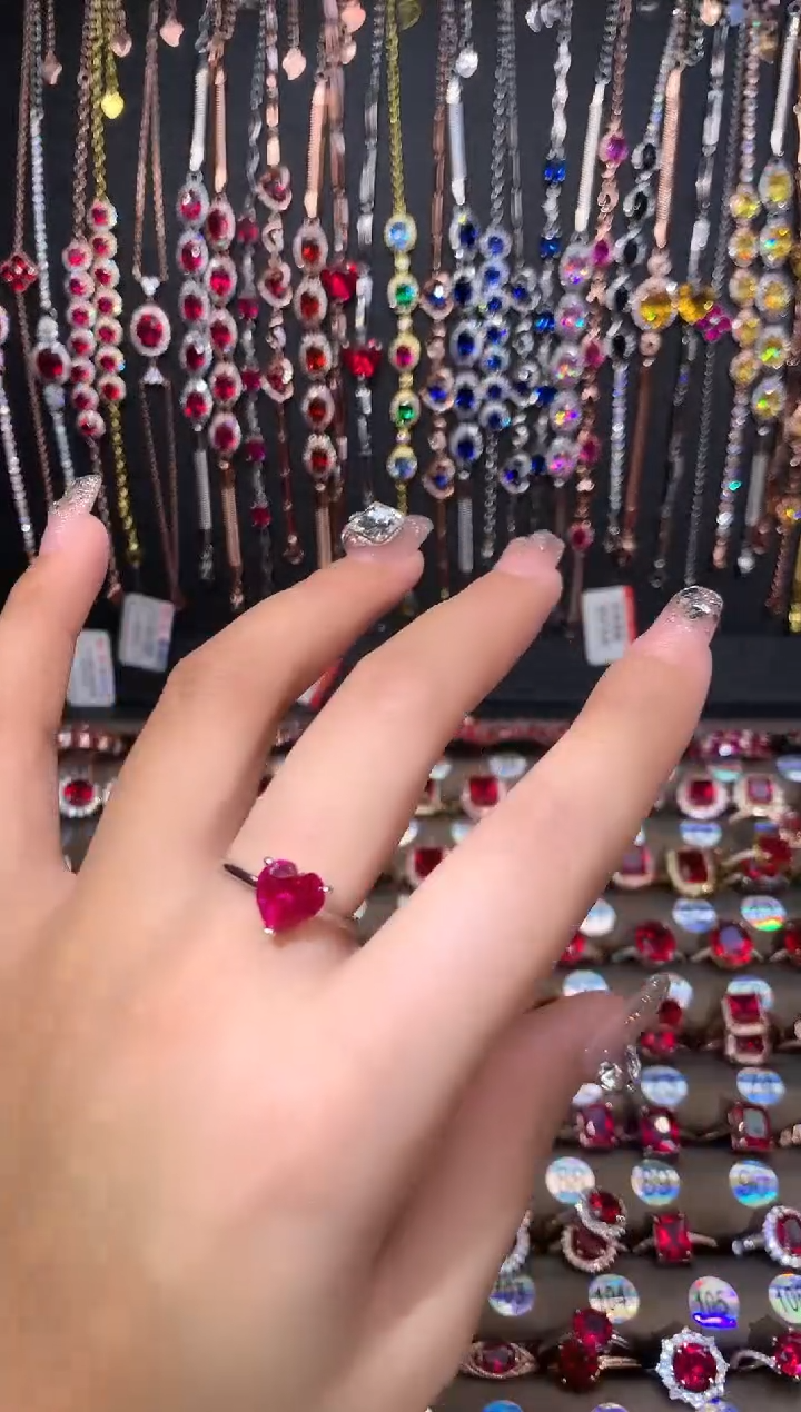 【闪购商品】蓝宝石戒指银S925镶嵌银色