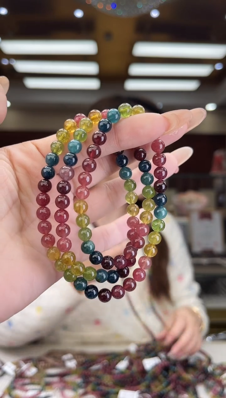 【闪购商品】碧玺/未镶嵌6mm+碧玺多圈多样性发货24