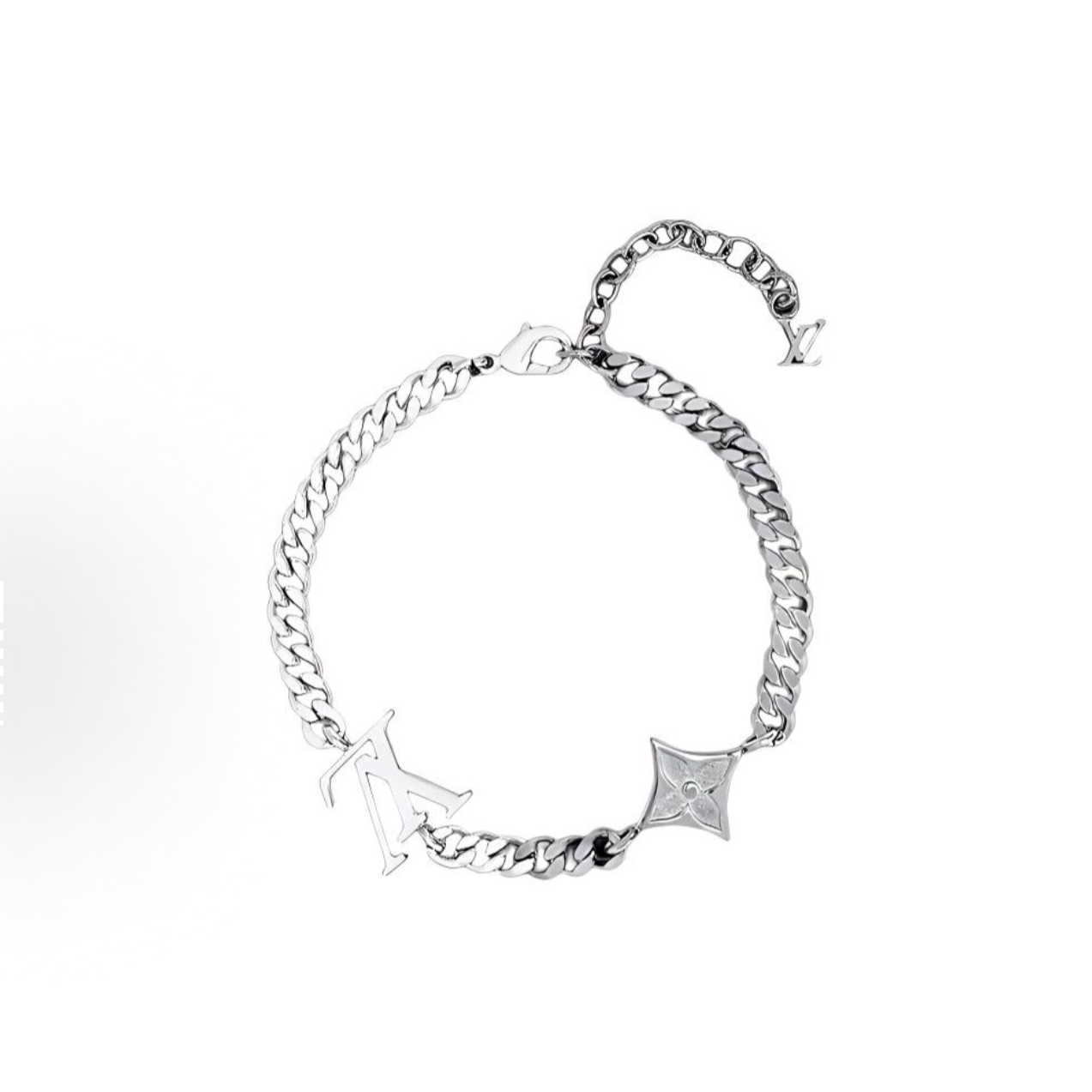 未使用 LouisVuitton/路易威登 字母花卉 双色手链 货号：M00508