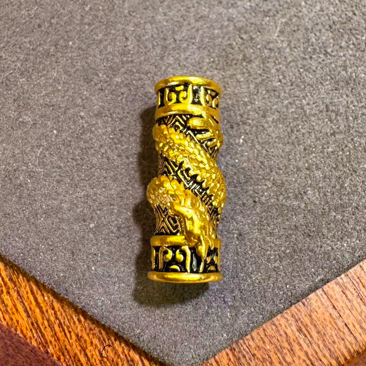 足金999黑金盘龙柱CH6778