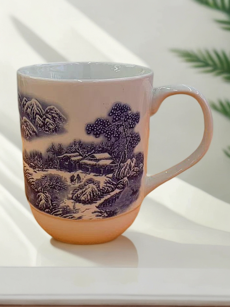 HB     C23    青花办公杯 （代拍链接）