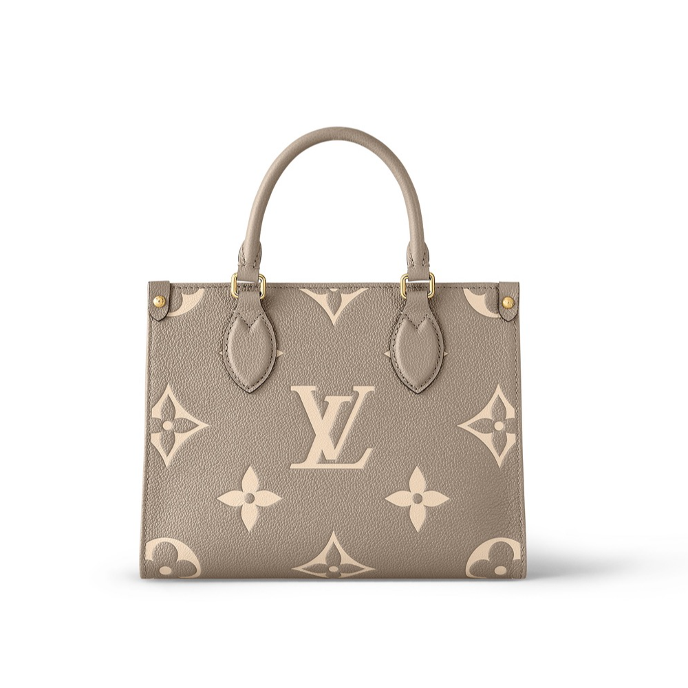 未使用 LouisVuitton/路易威登 onthego小号大象灰丛林手提包
