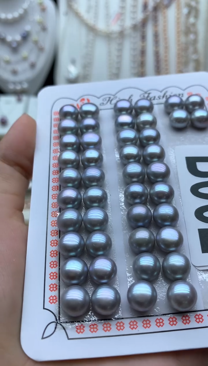 银S925镶嵌淡水珍珠耳饰多样性发其一