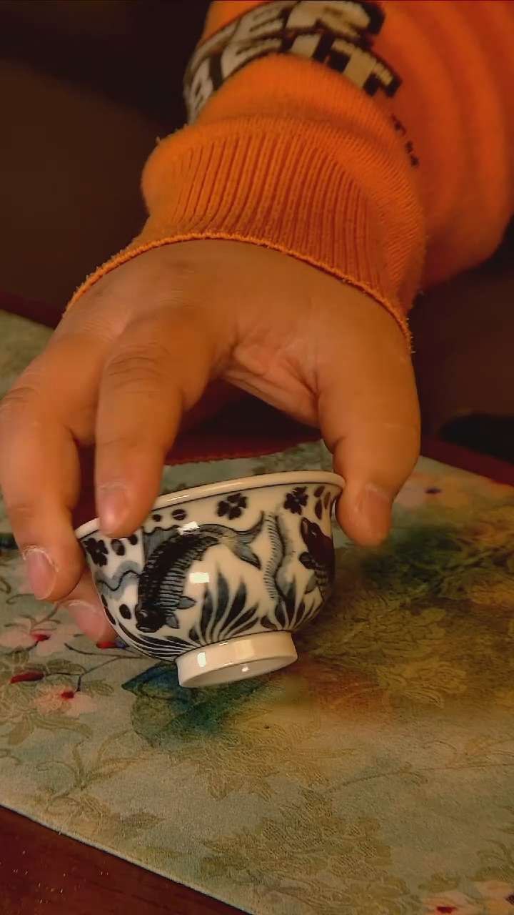杯手工手绘杯杯很美丽