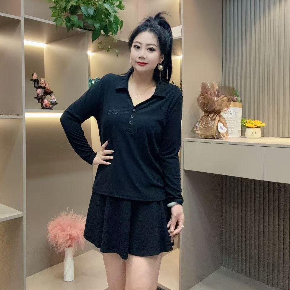 秋季打底衫-双 7116秋季时尚大码V领显瘦百搭纯色潮流洋气打底衫