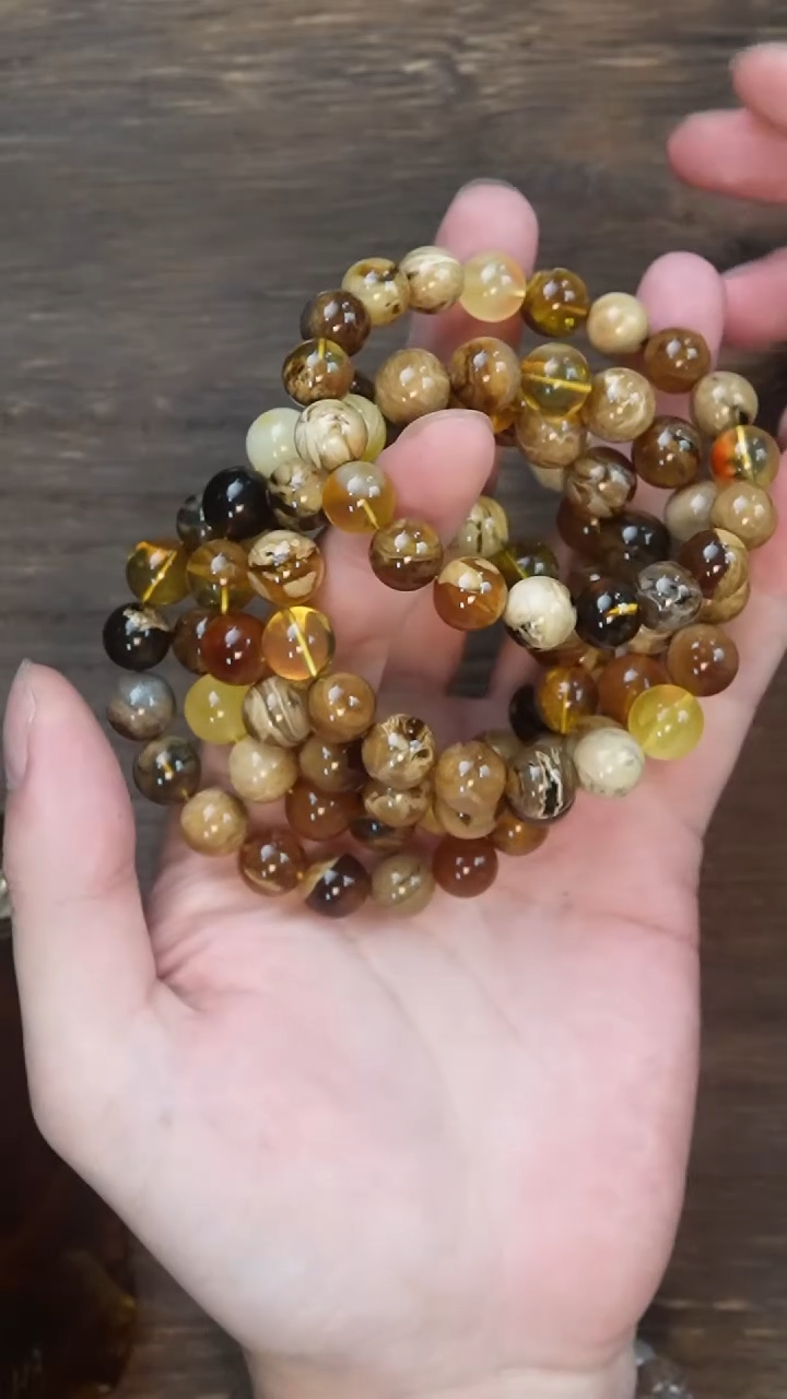 【闪购商品】琥珀手链未镶嵌10m青花瓷手串多样性发其一