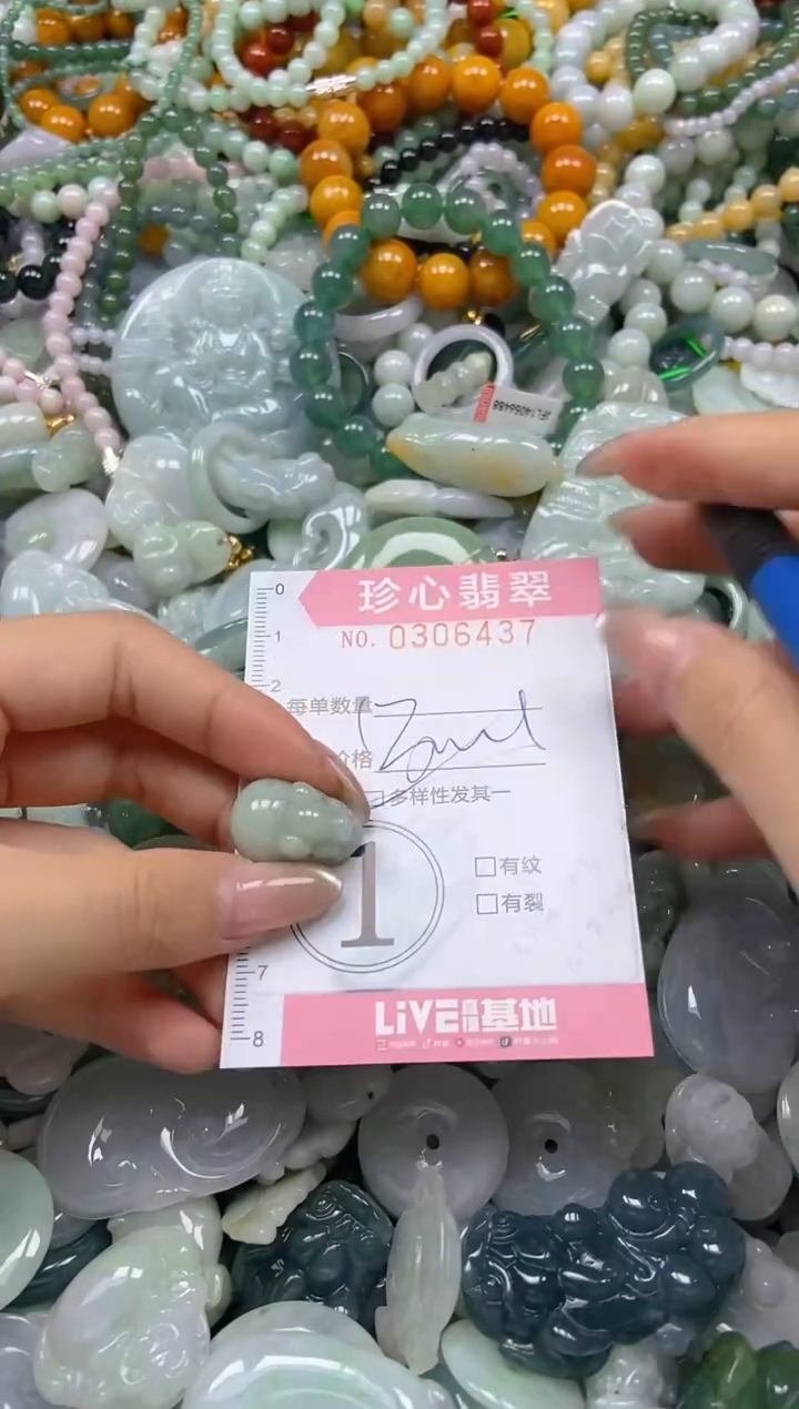 翡翠未镶嵌颈饰闪购0306437