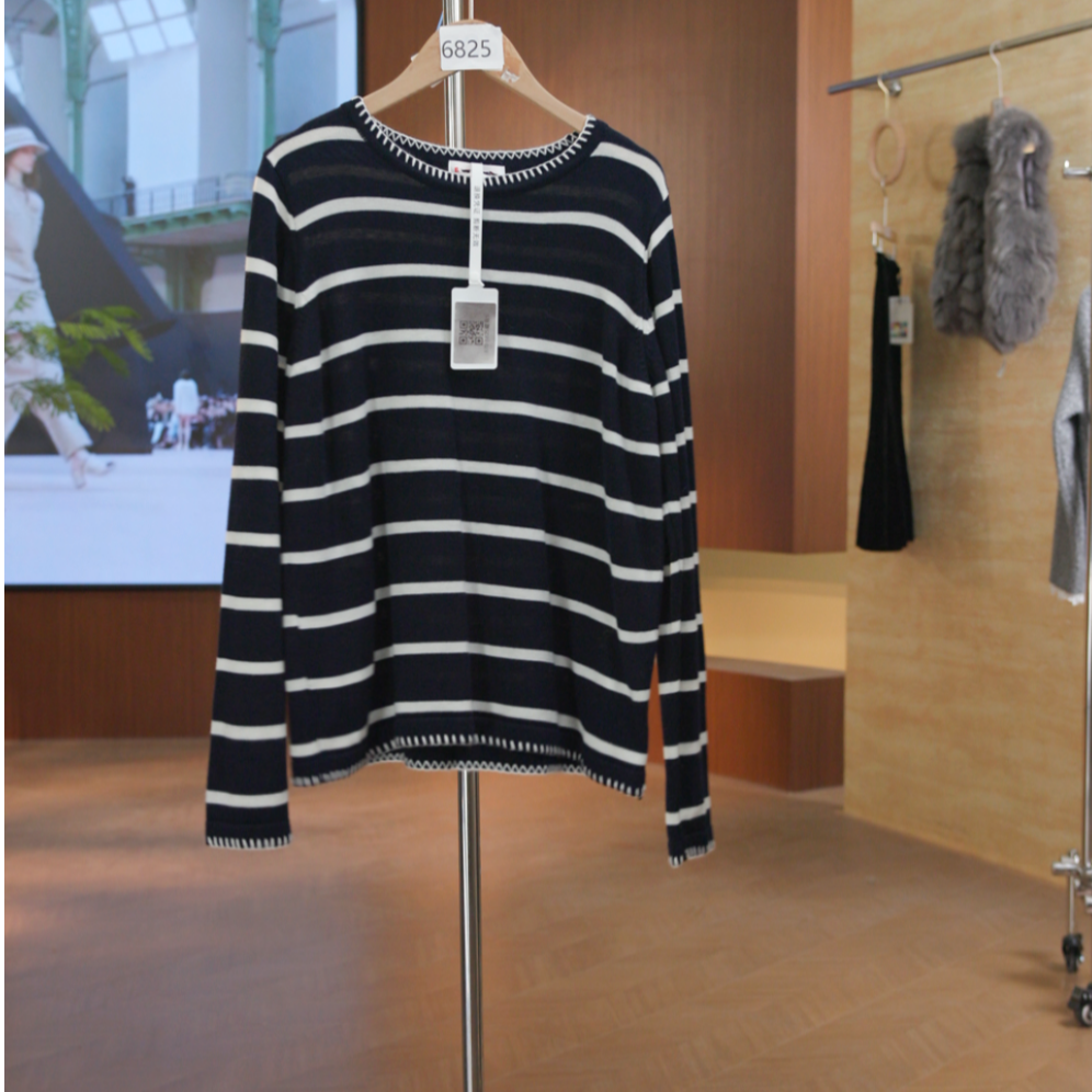 870-6825藏青  秋冬常规款百搭气质秋季毛针织女装