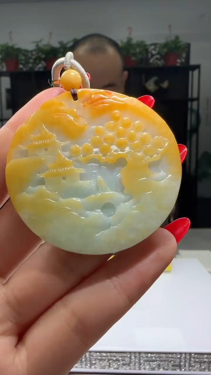 【闪购商品】翡翠颈饰未镶嵌天然翡翠A货吊坠