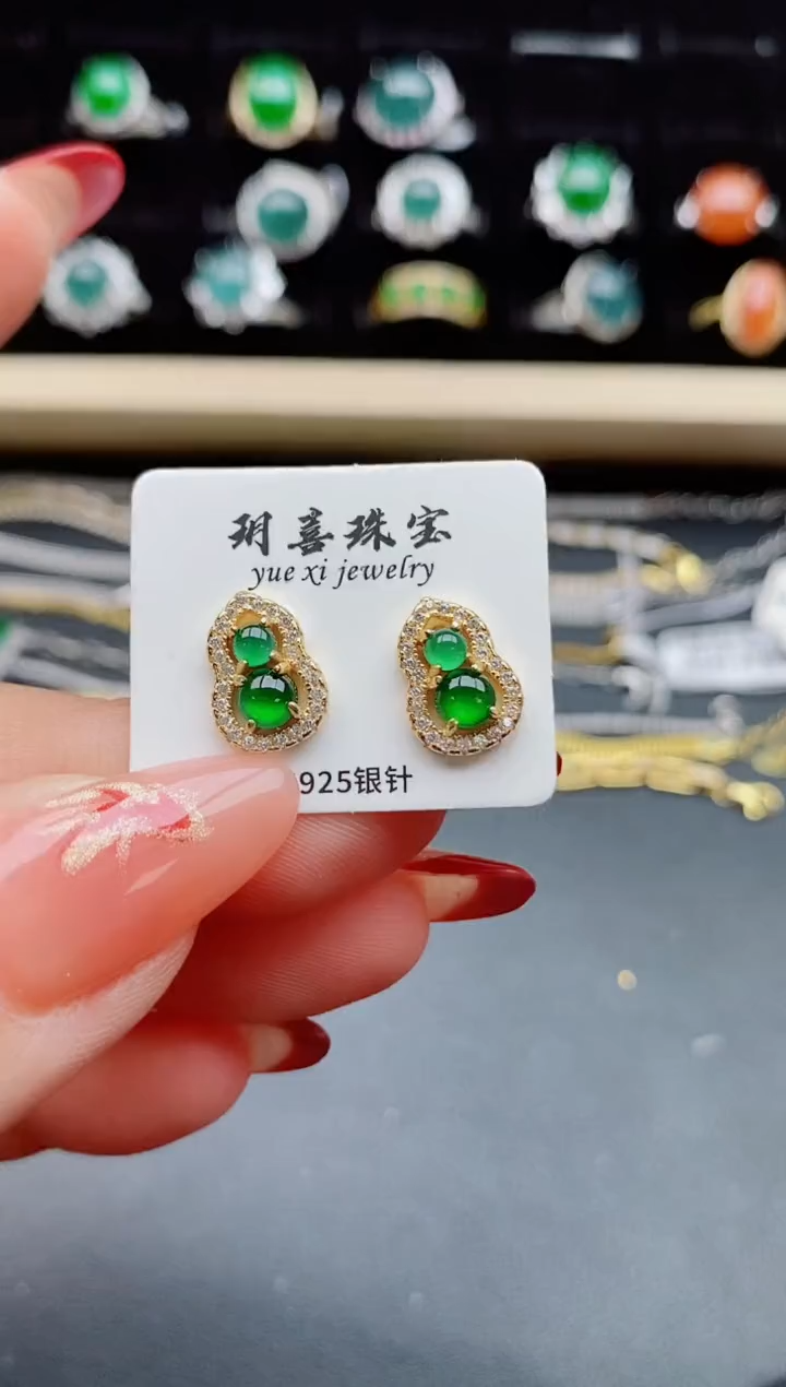 【闪购商品】翡翠戒指银S925镶嵌321321