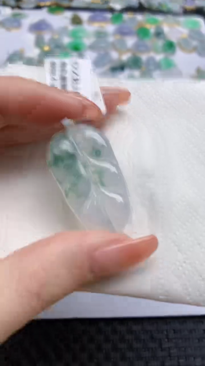 【闪购商品】翡翠颈饰18K金镶嵌天然翡翠A货