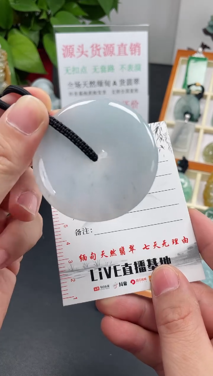 【闪购商品】翡翠颈饰未镶嵌平安扣