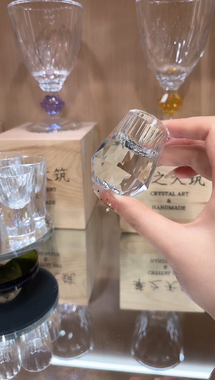 水晶白酒杯 单只