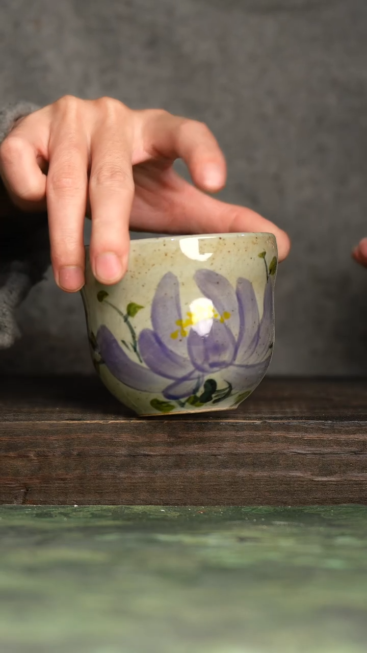 【闪购商品】杯青诗手工手绘瓷器