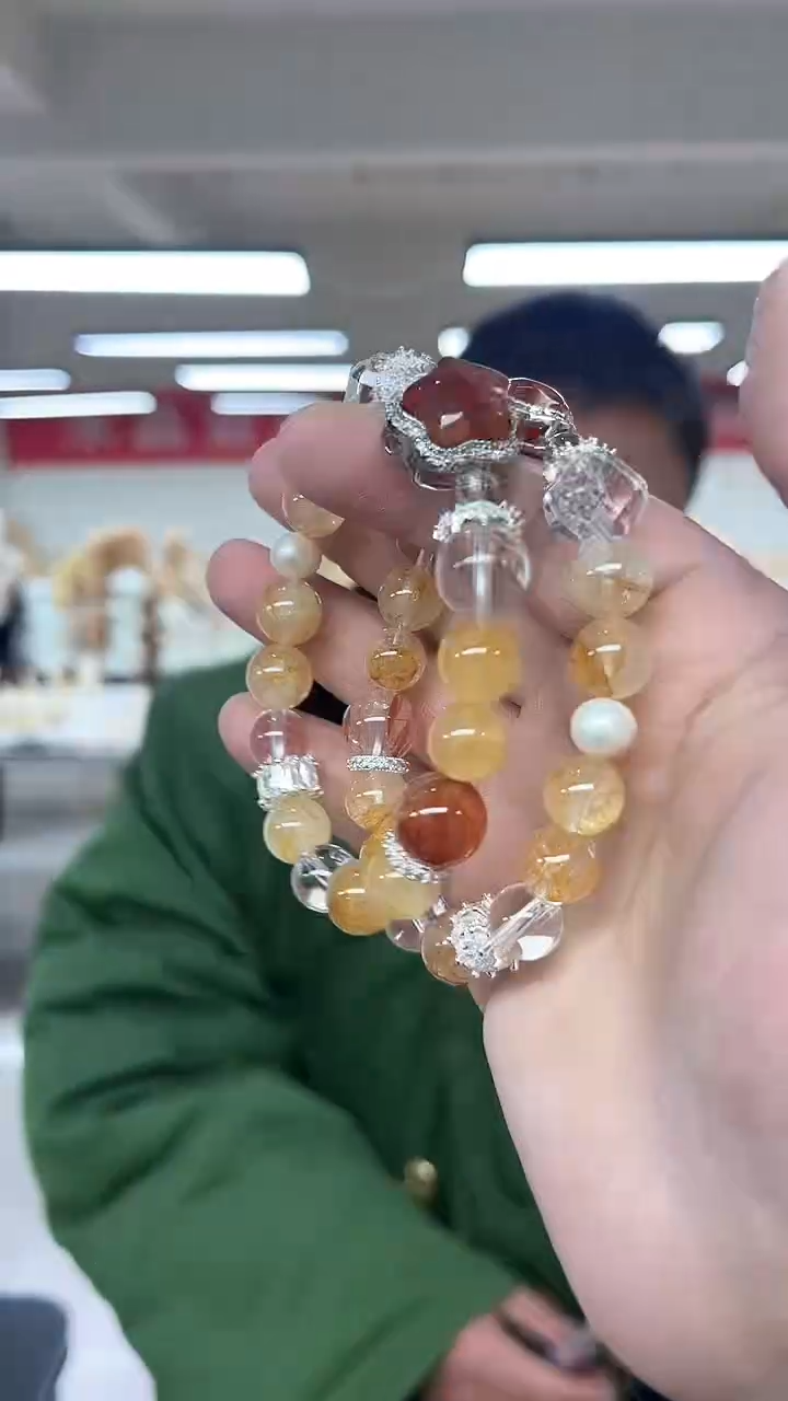 【闪购商品】水晶手链未镶嵌天然DIY手串多样性发一10mm