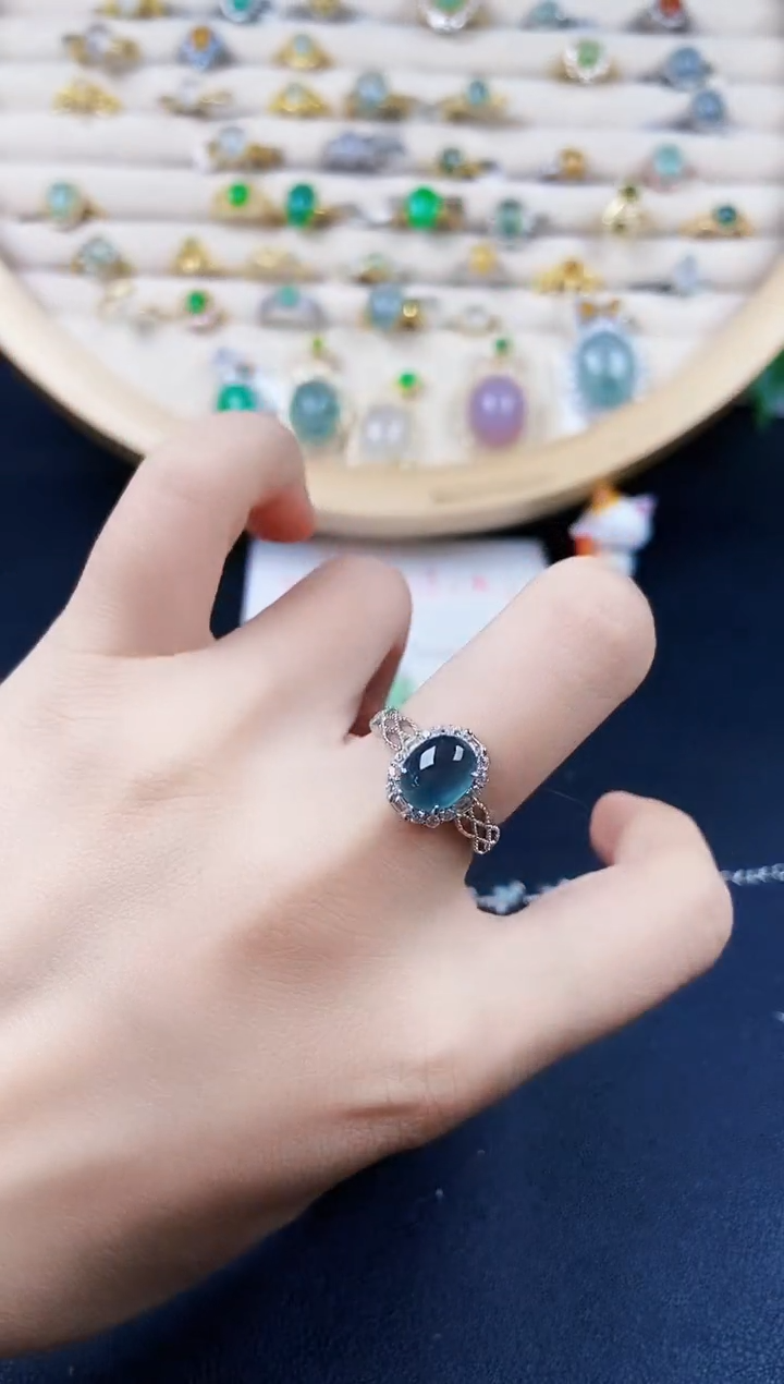 【闪购商品】翡翠戒指银S925镶嵌31531355