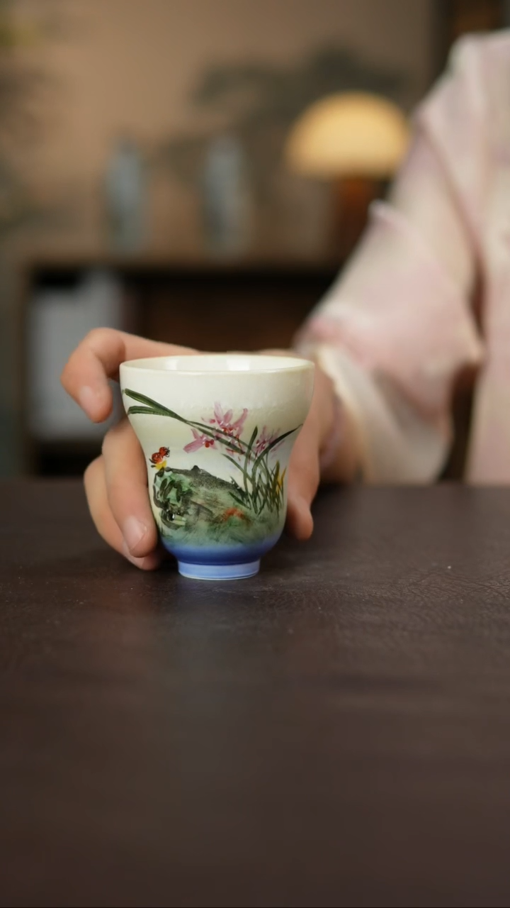 杯景德柴烧手作多人瑕疵