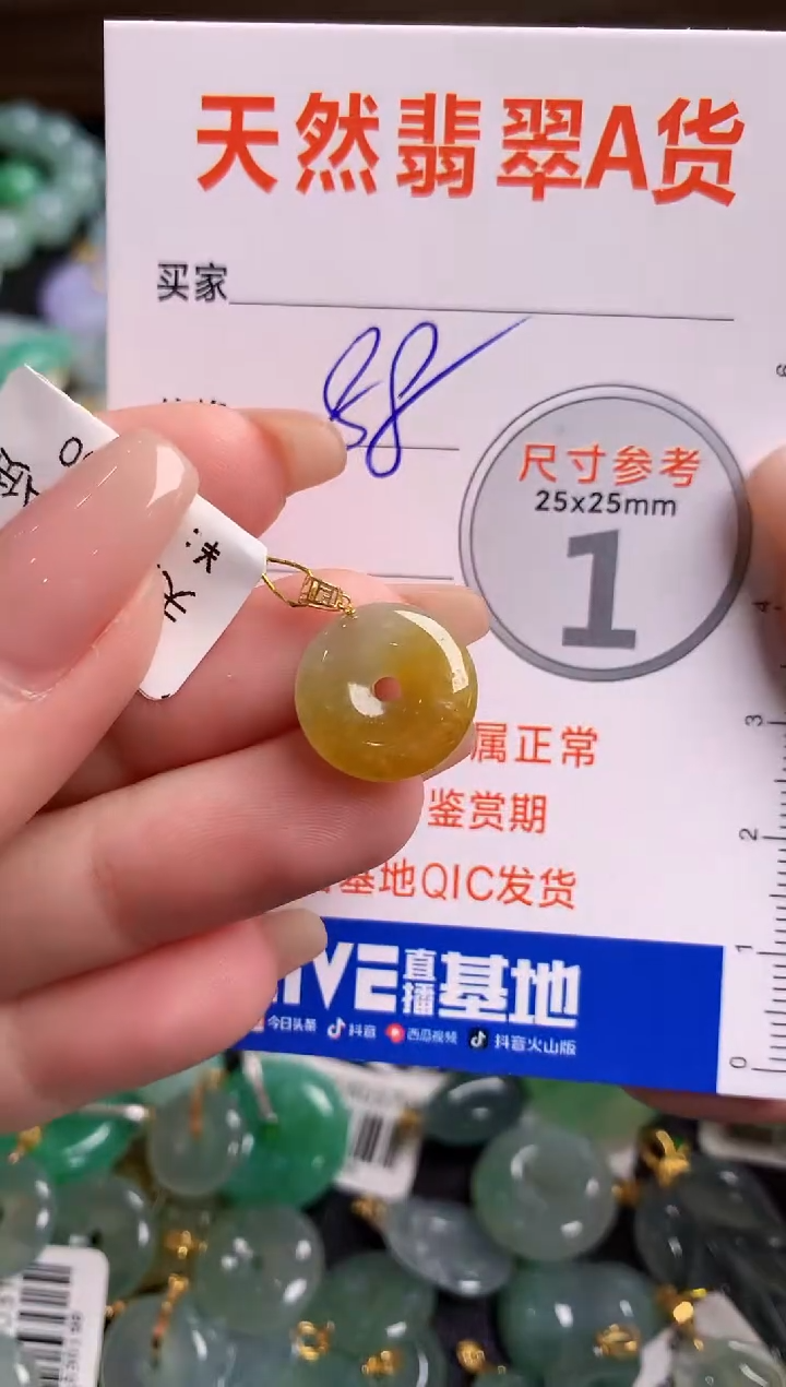 【闪购商品】翡翠颈饰18K金镶嵌13009244