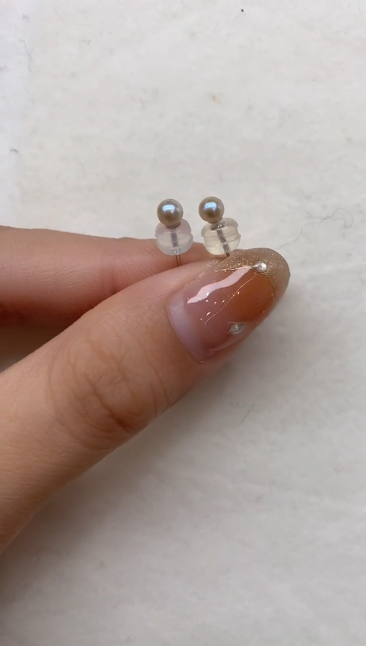 18K金镶嵌耳饰海水珍珠耳饰A111|280