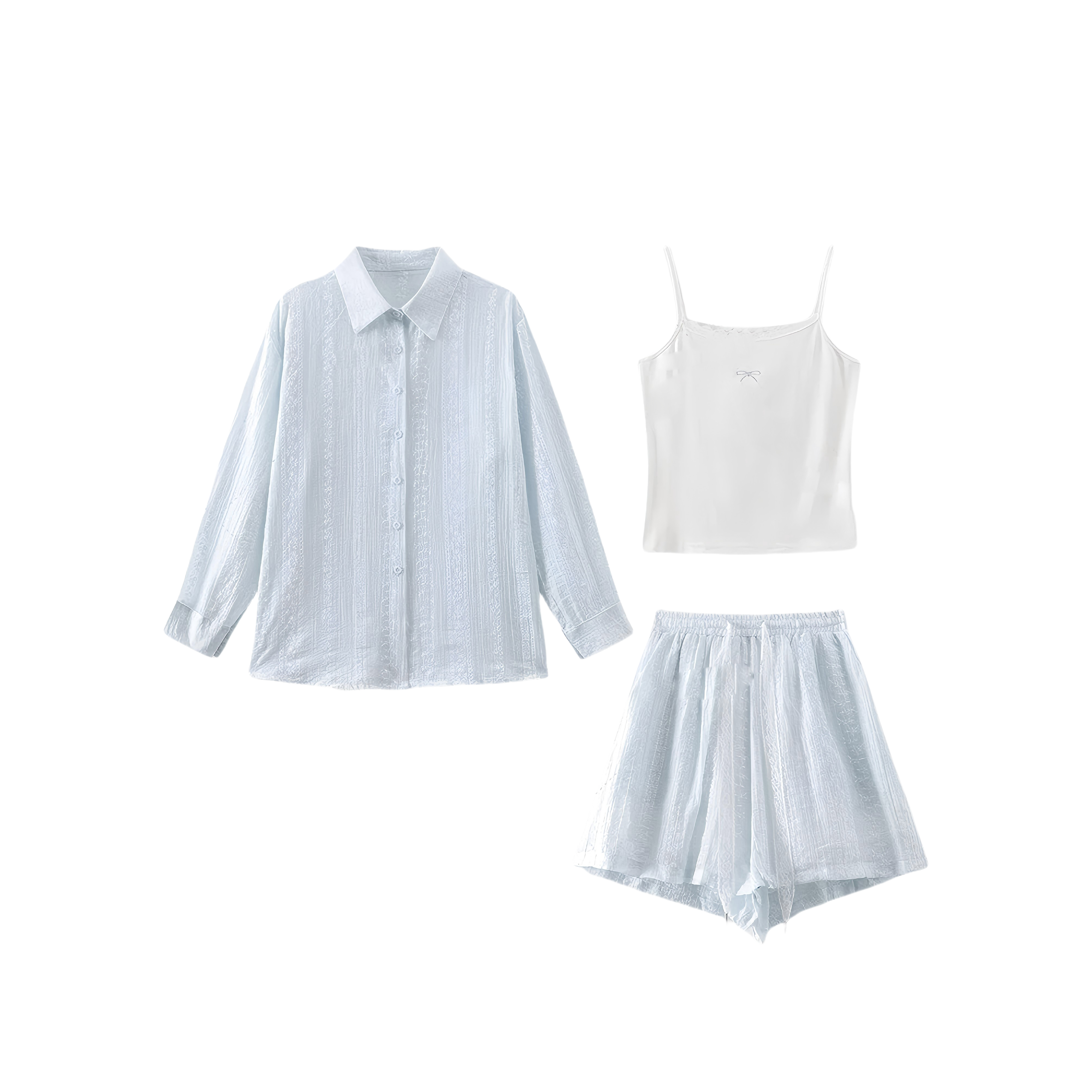 【马琦尧专属】 2025夏季新款时尚宽松休闲防晒三件套1901