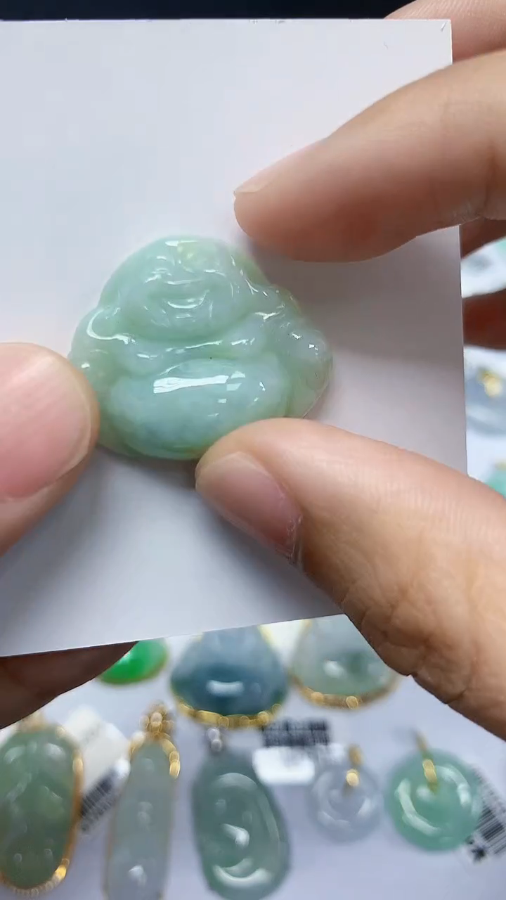 翡翠未镶嵌颈饰天然缅甸翡翠A货