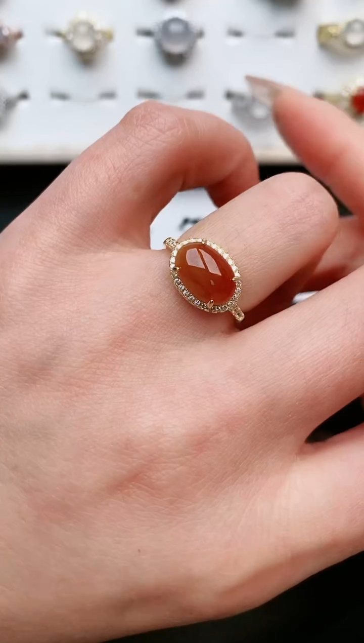 【闪购商品】翡翠戒指银S925镶嵌....