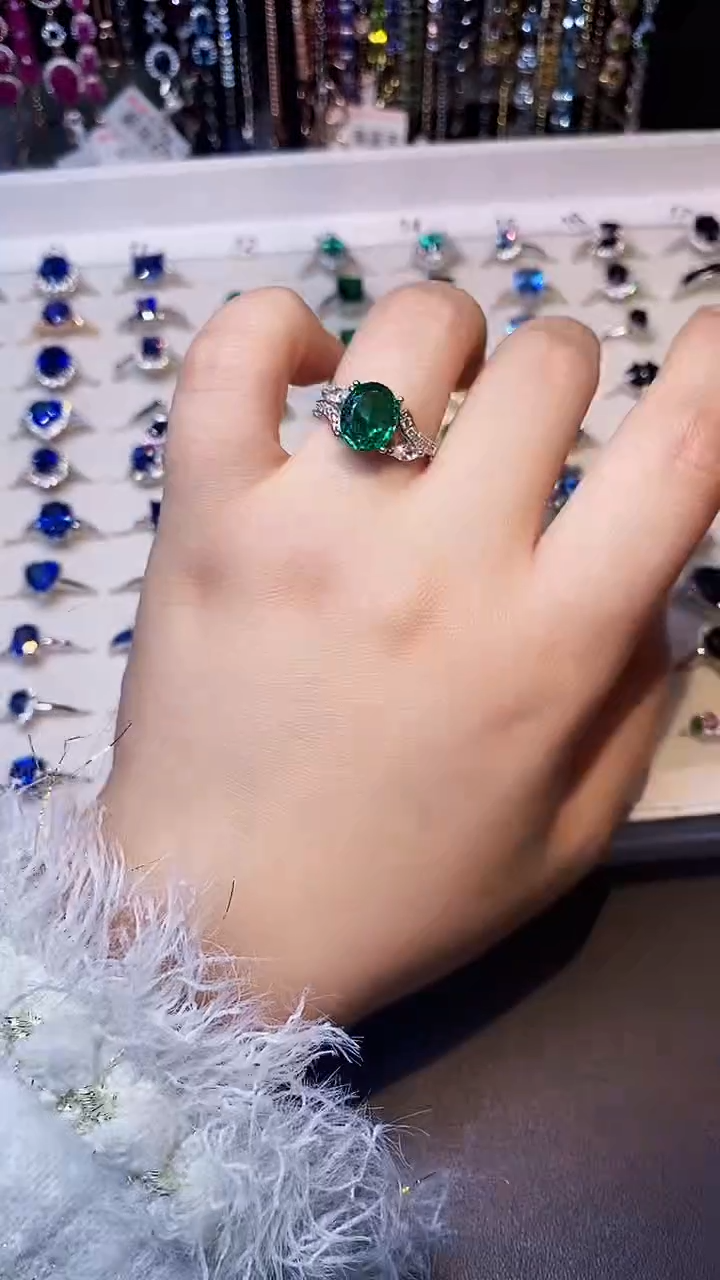 【闪购商品】碧玺戒指银S925镶嵌.........