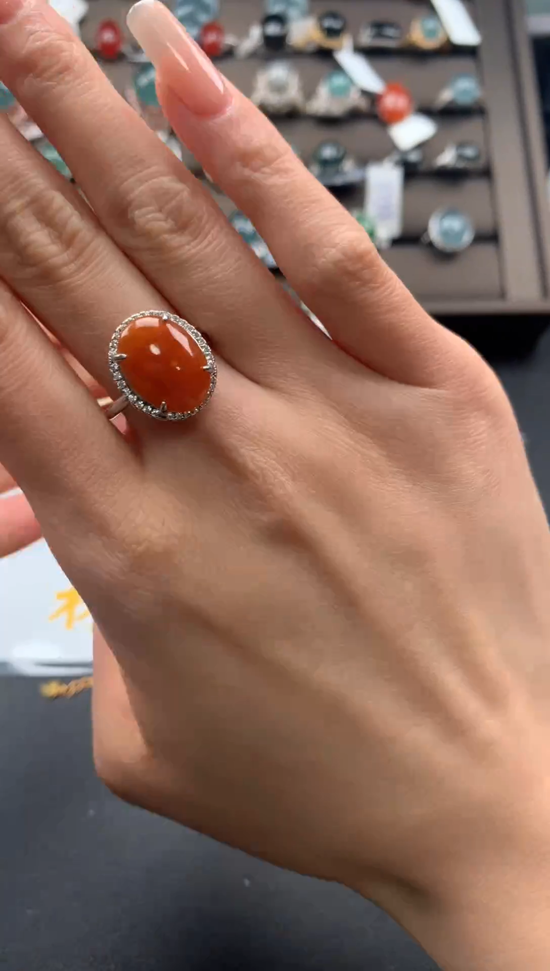 【闪购商品】翡翠戒指银S925镶嵌1111