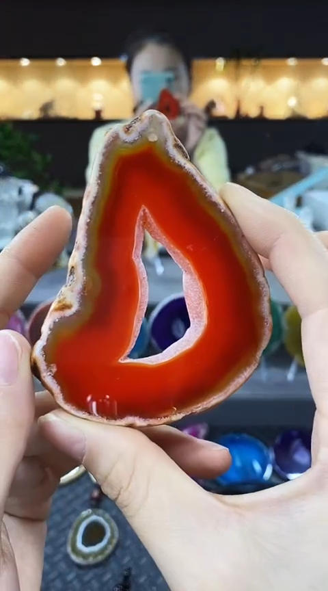 未镶嵌颈饰玛瑙/玉髓糊*张玛瑙