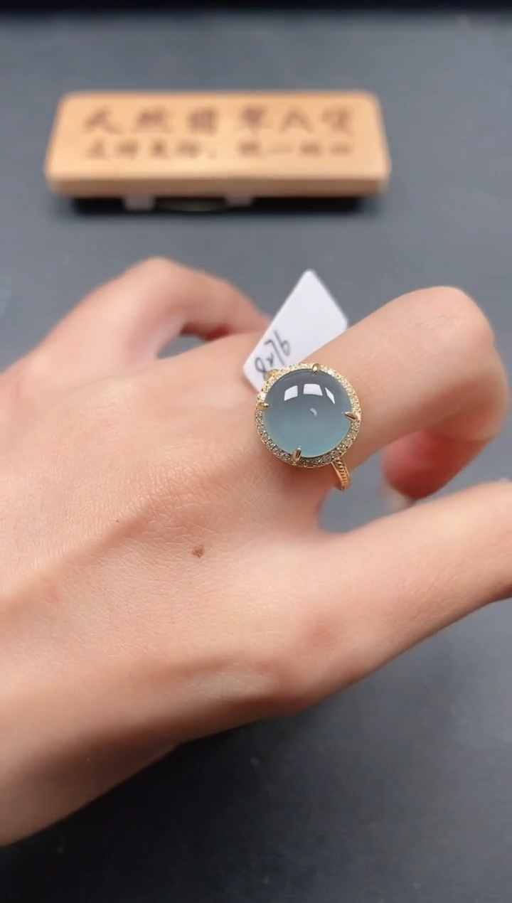 银S925镶嵌戒指翡翠111