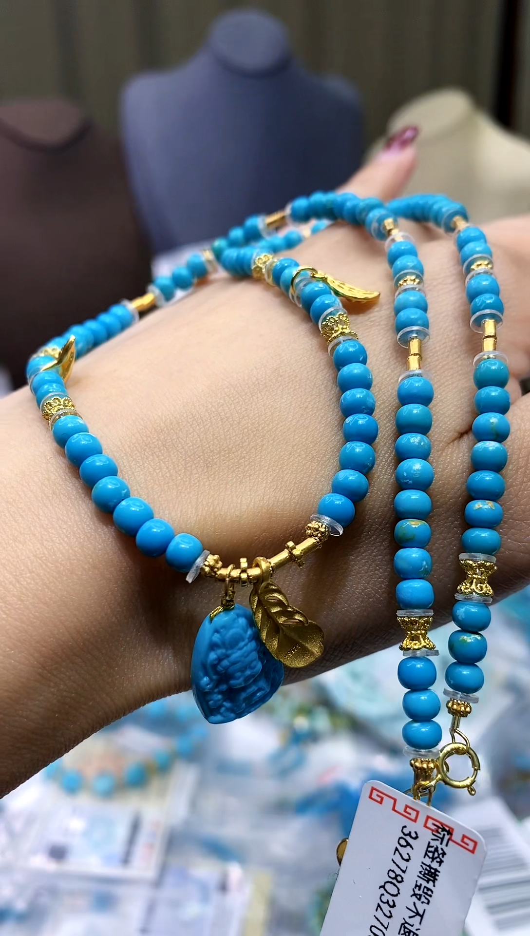 【闪购商品】绿松石项链未镶嵌754