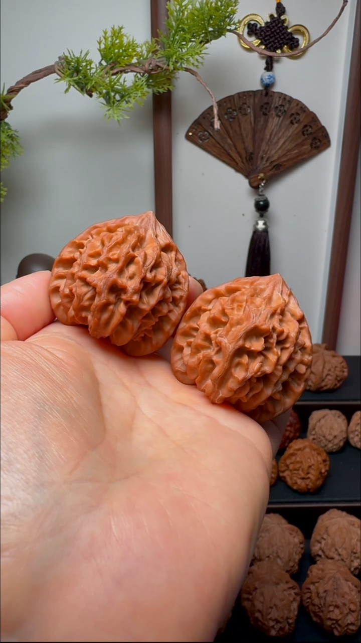 把件文玩核桃龙门涧货头 边42