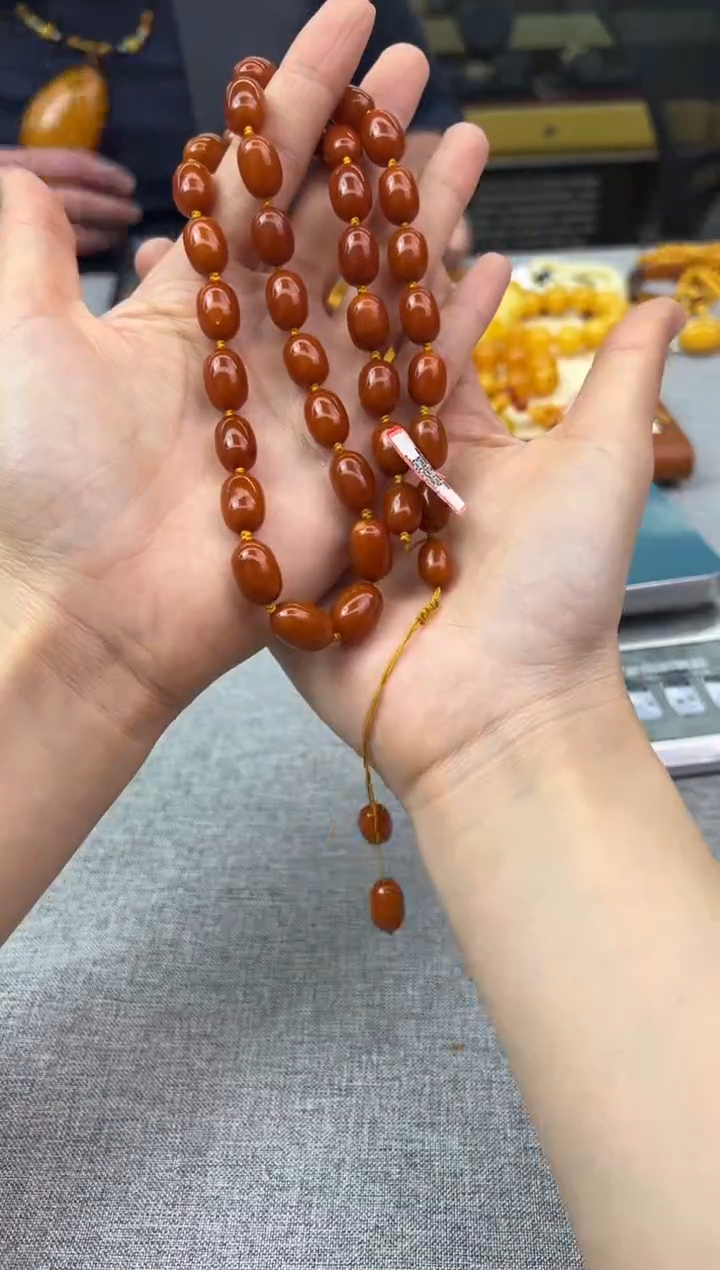 【闪购商品】琥珀颈饰未镶嵌124秒拍号
