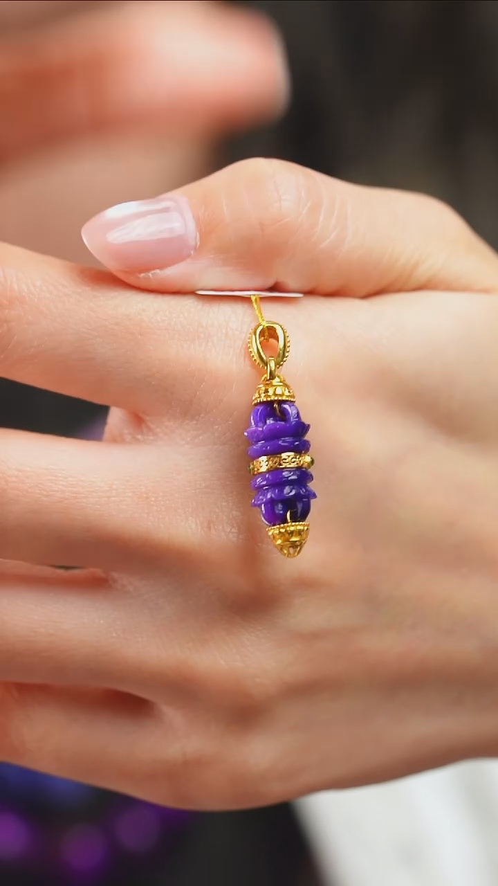 苏纪石（舒俱来）18K金镶嵌吊坠(不含链)7