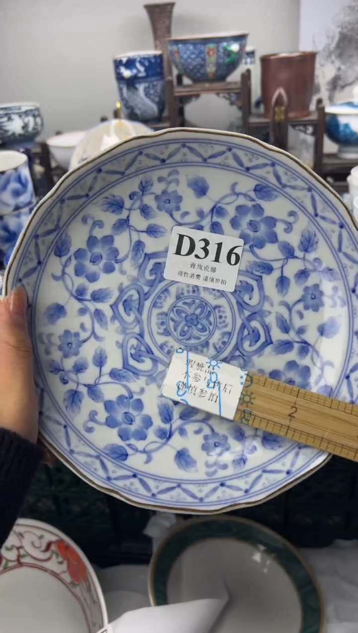 瓷片文*    D316
