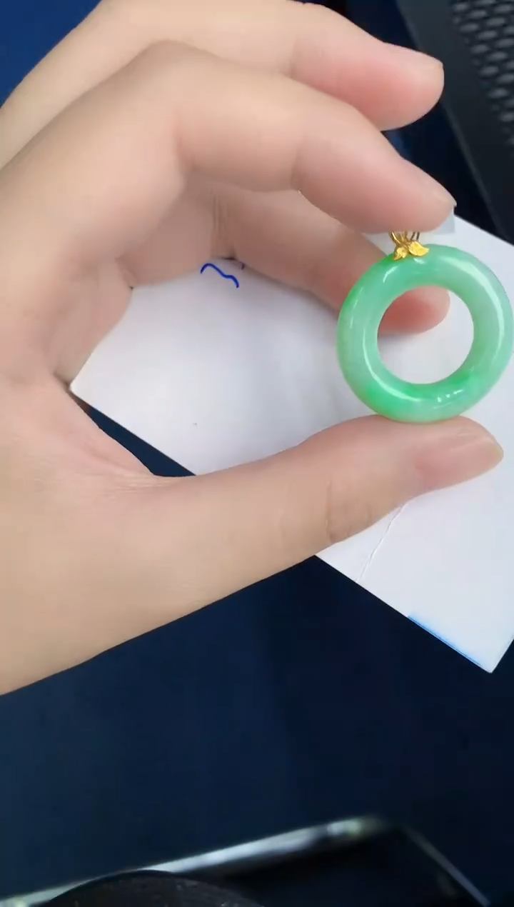 【闪购商品】翡翠颈饰18K金镶嵌000000000