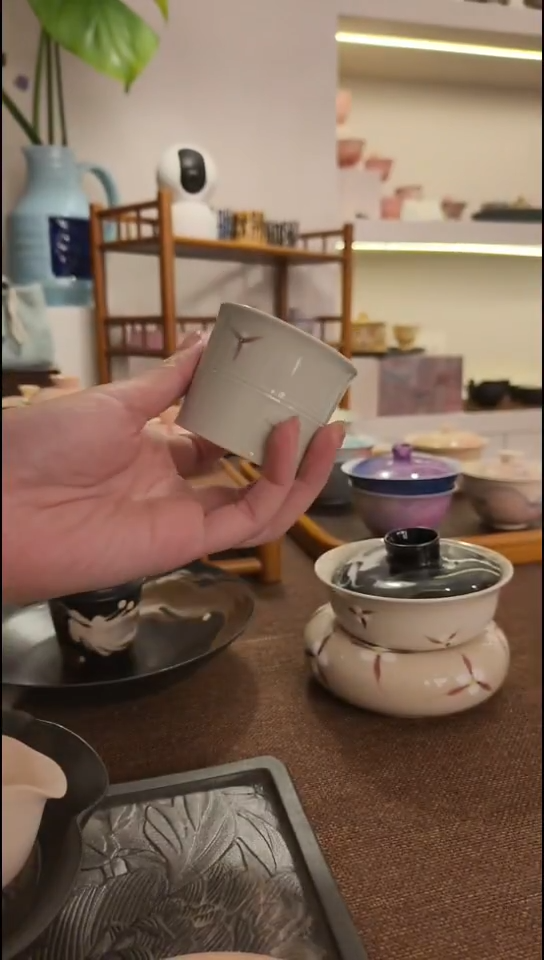 超级好看的木棉花竹节杯