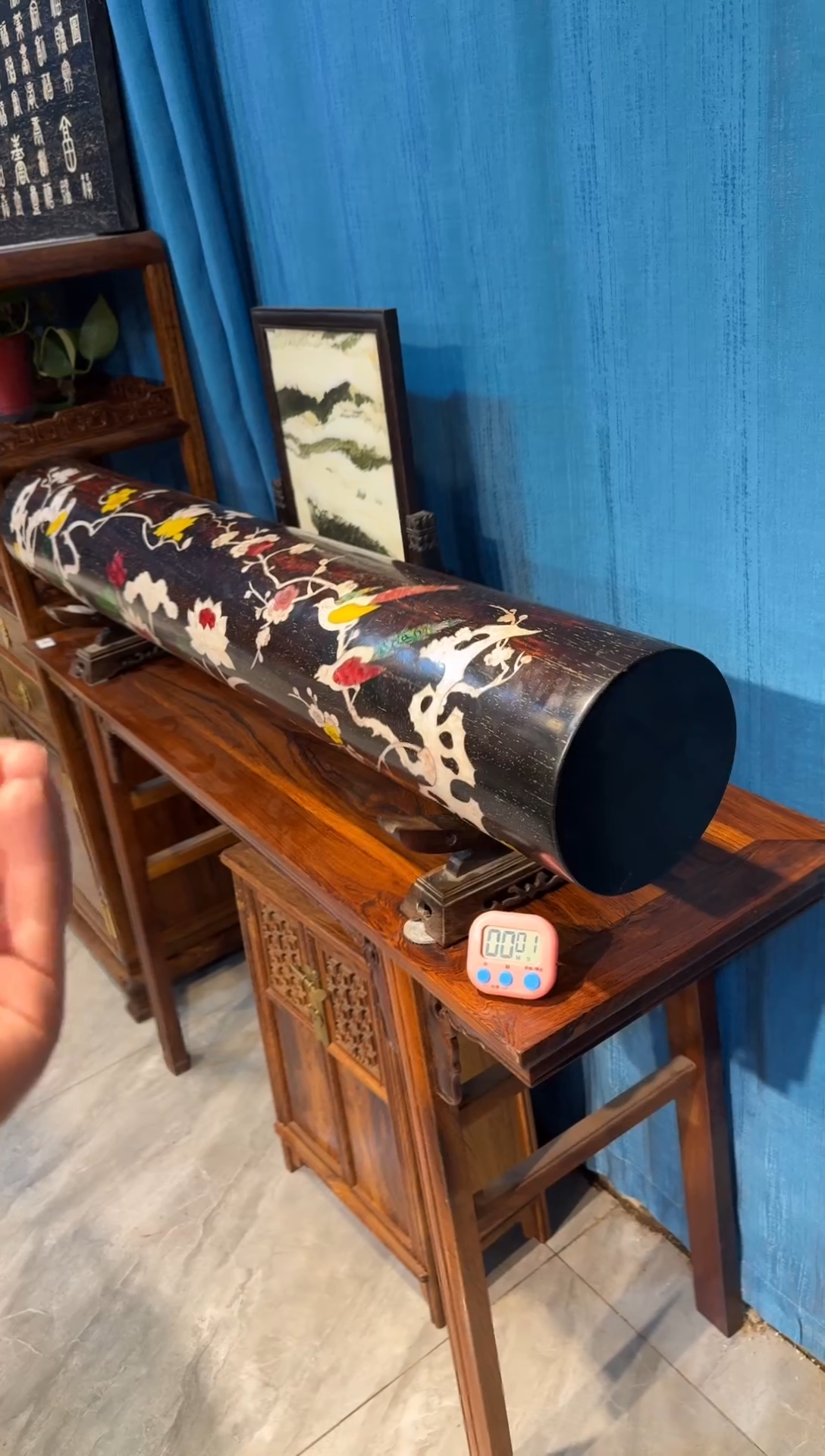 木紫檀花鸟横财木艺