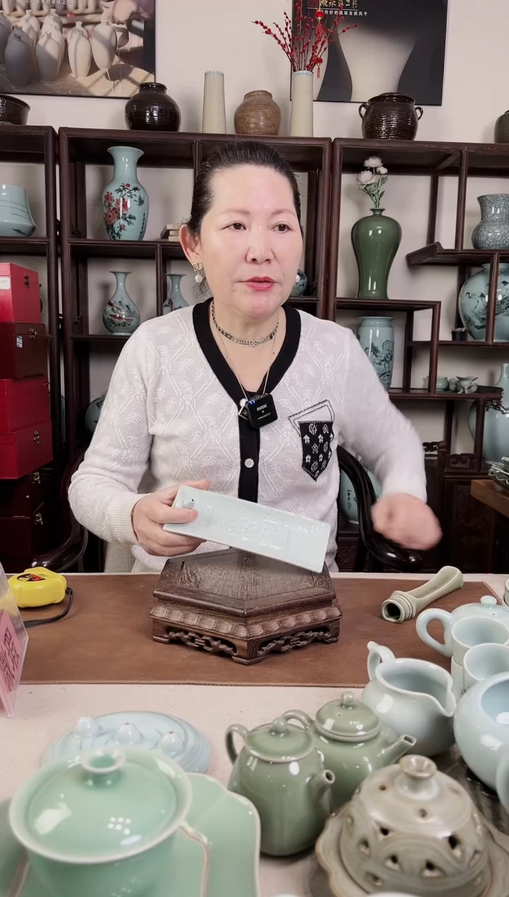 【闪购商品】杯龙泉青瓷 粉青 香插B