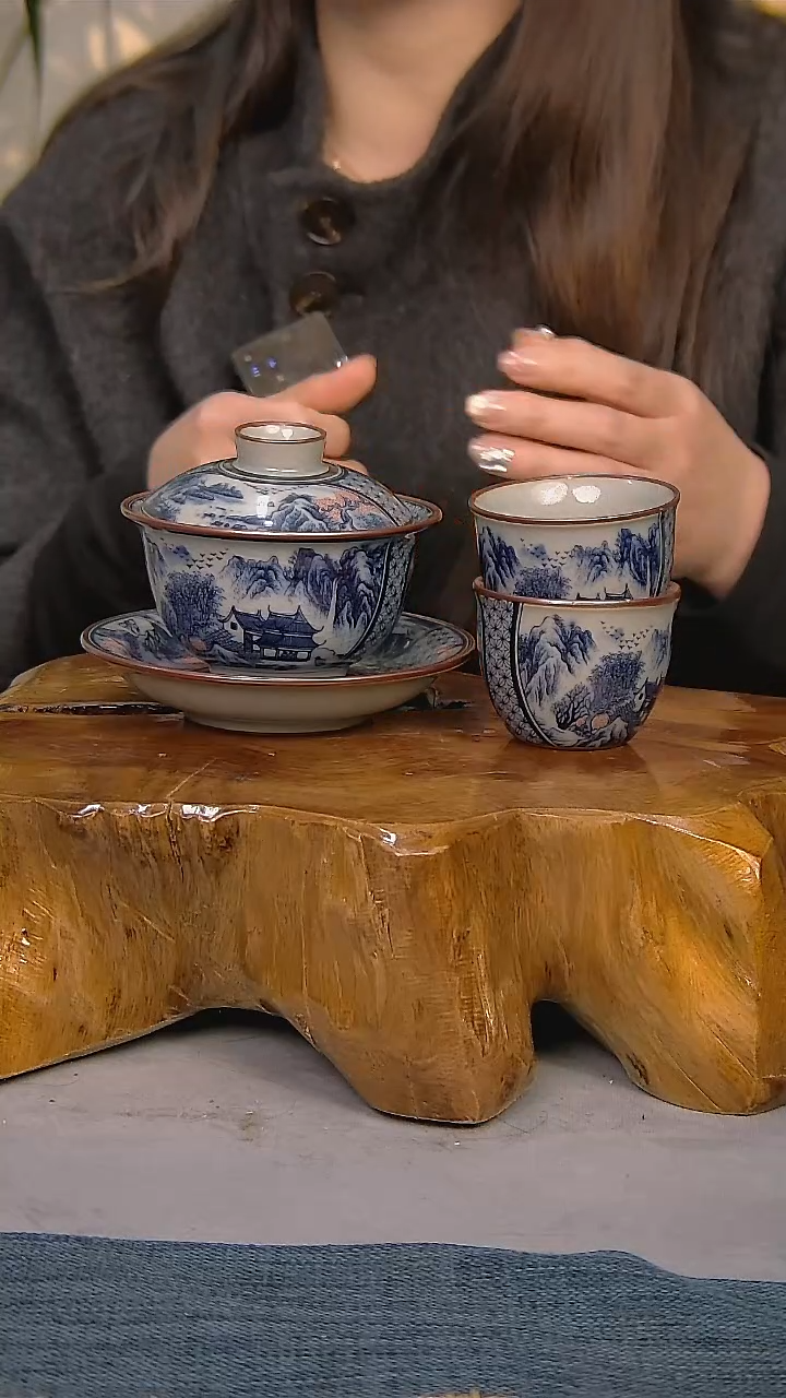 【闪购商品】简装家用款3件套 陶瓷家用茶具系列