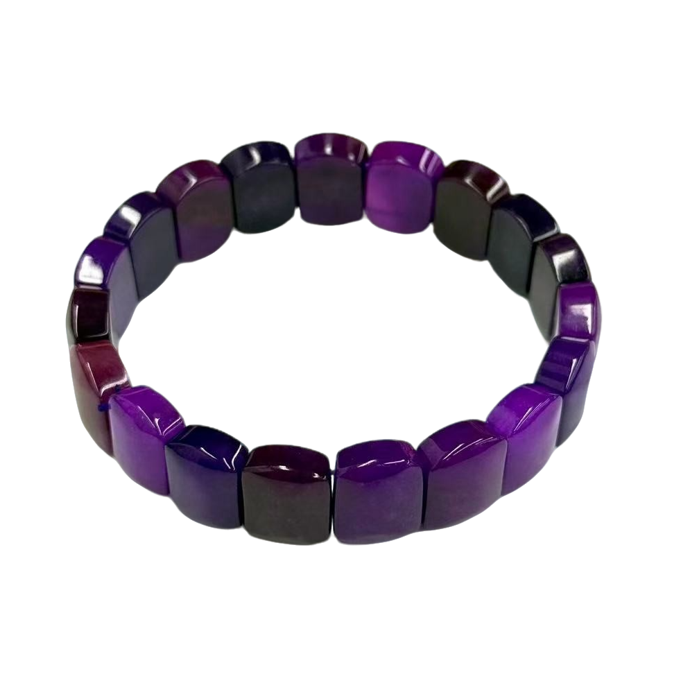 【符老板】s1489-复古设计款紫俱来玛瑙手牌-多样性只发一件-赠礼盒