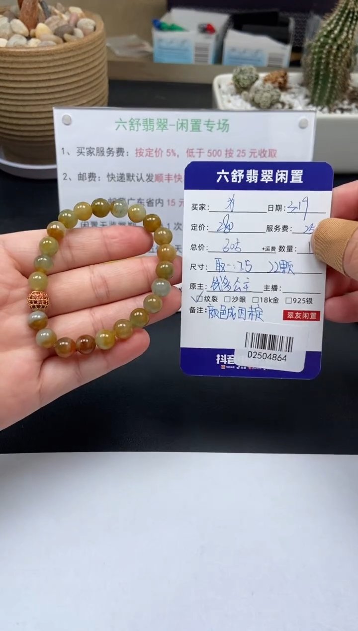 【闪购商品】未镶嵌翡翠手串D2504864